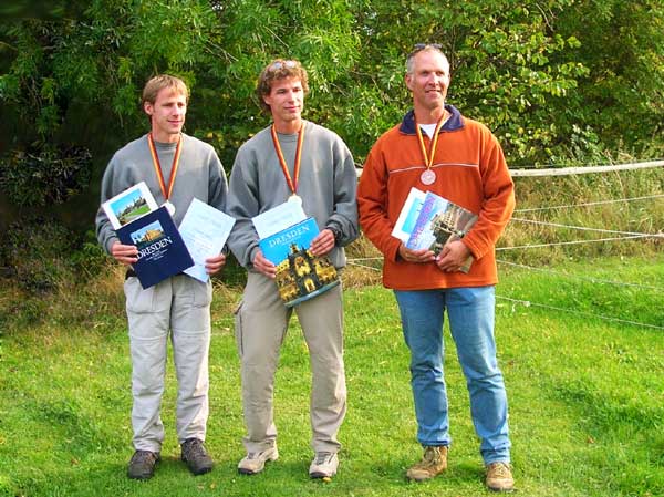 Die Sieger der Einzelwertung: 1.Martin Herrig 2. Andreas Herrig 3. Dieter Perlick